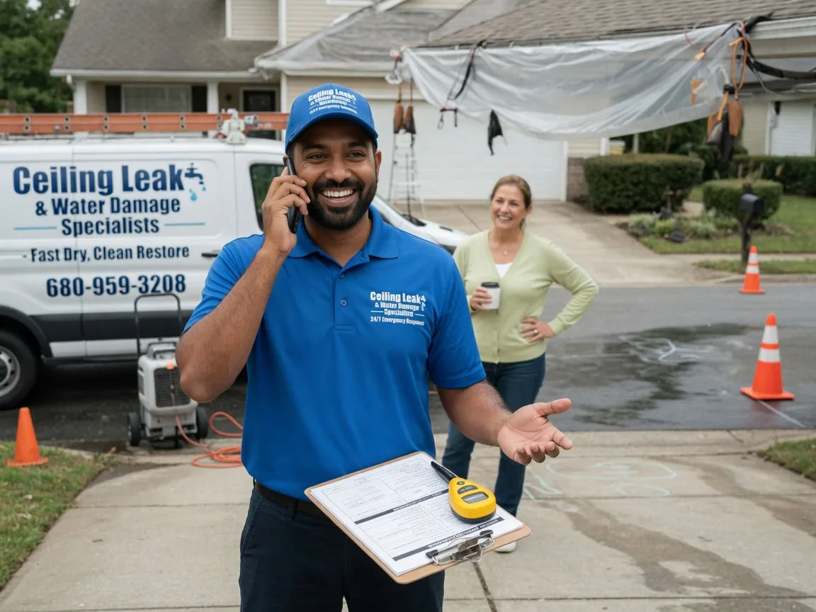 Ceiling Leak Cleanup Purlear, NC FAQs